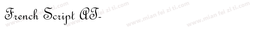 French Script AT字体转换